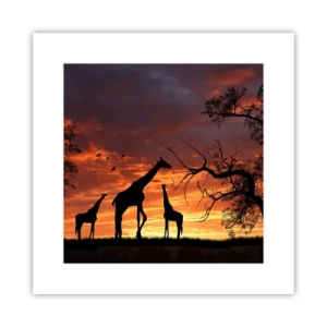 Poster - Ein kleines Abendessen mit deinen Liebsten - 30x30 cm