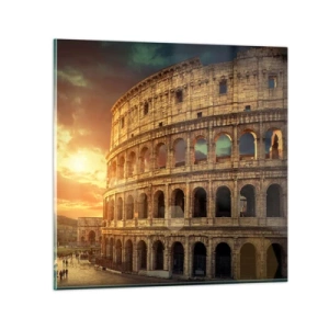 Glasbild - Bild auf glas - Ein kolossaler Eindruck - 40x40 cm