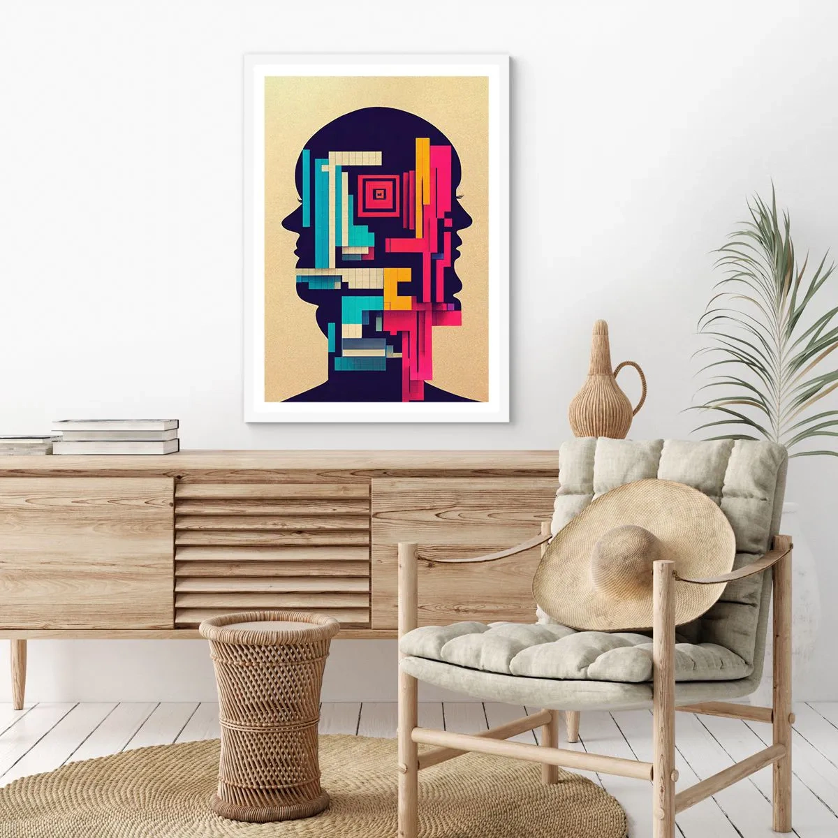 Poster in einem weißen Rahmen - Neue Anleihen - 50x70 cm