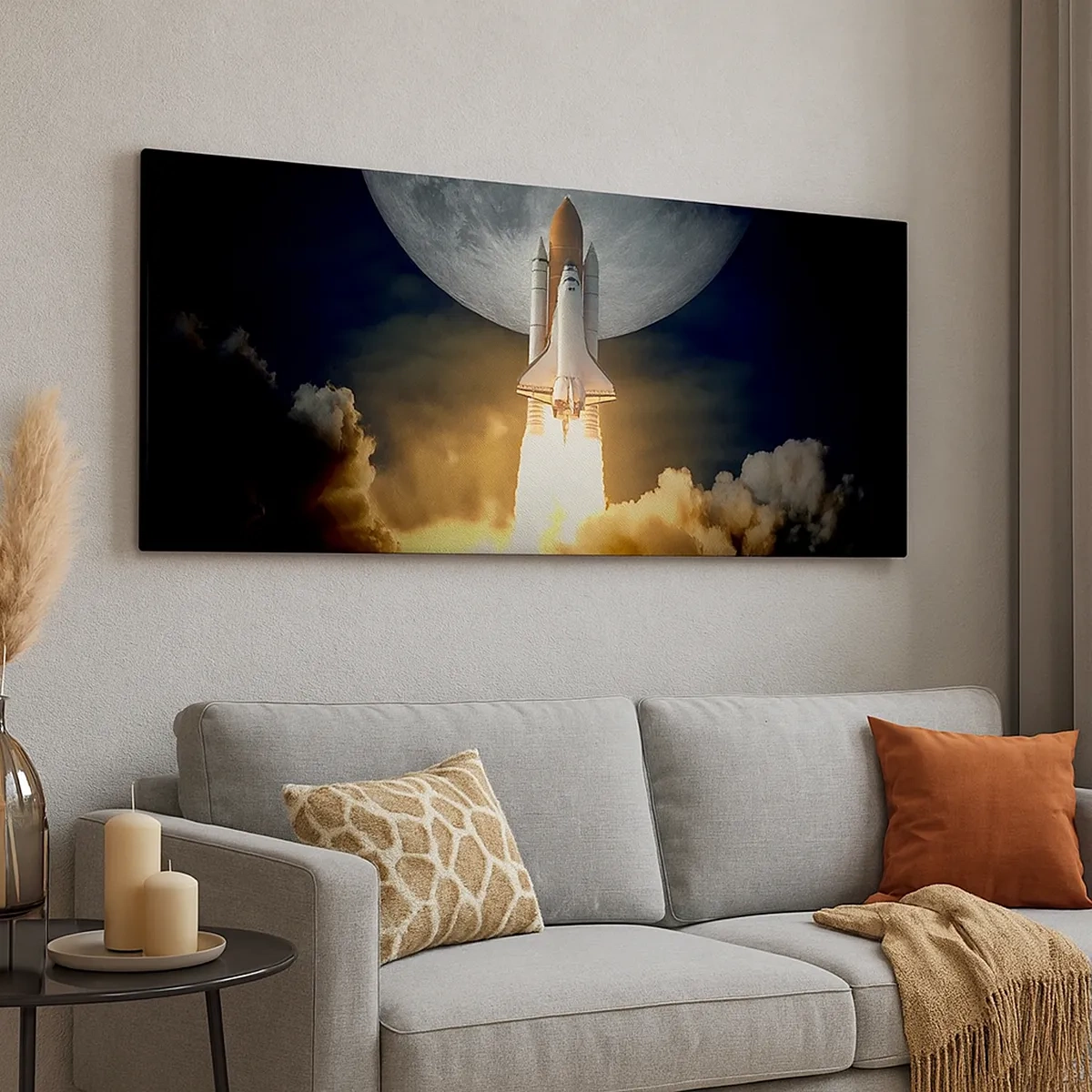 Bild auf Leinwand - Leinwandbild - Beginn eines überirdischen Abenteuers - 30x30 cm