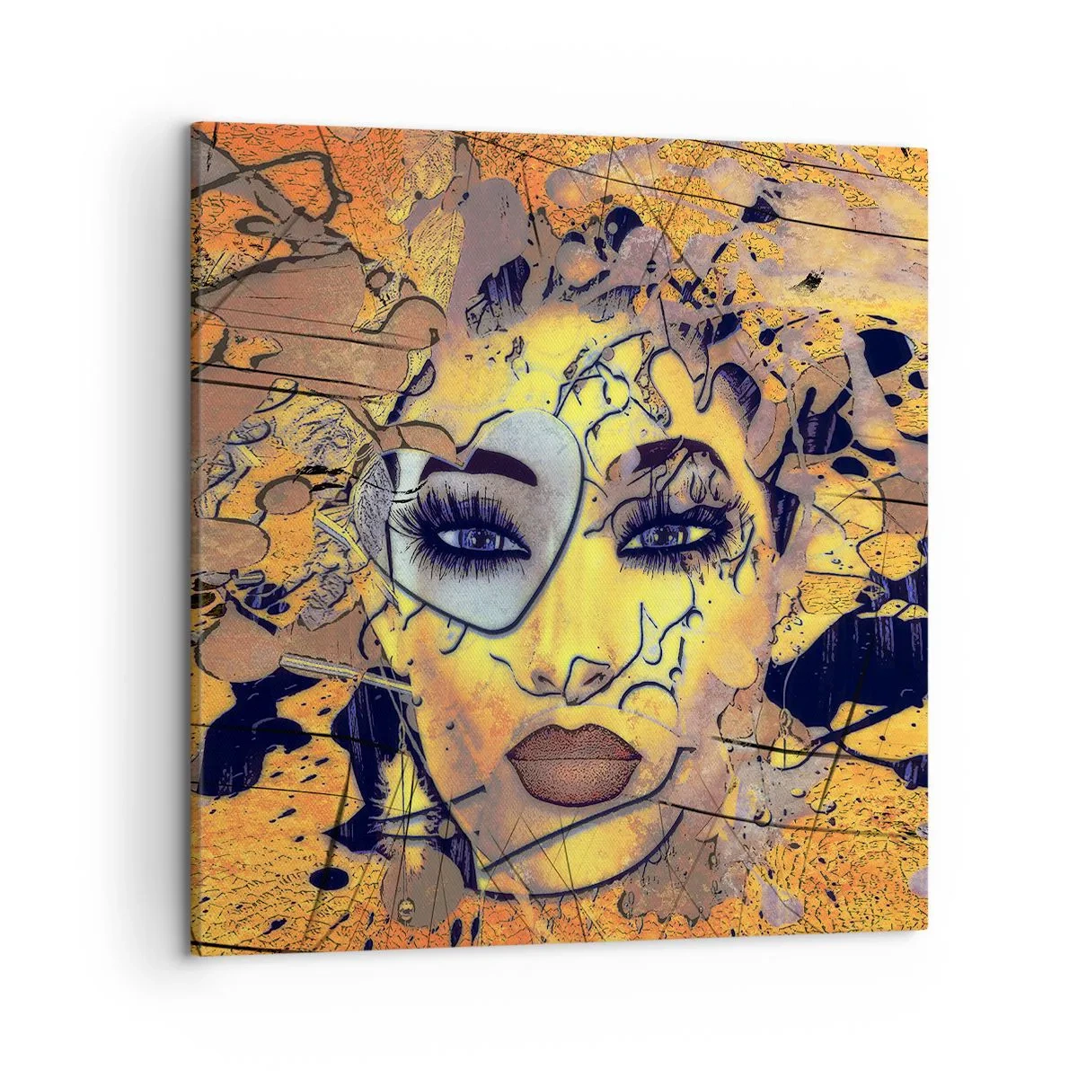 Bild auf Leinwand - Leinwandbild - Sonnige Schönheit - 50x50 cm