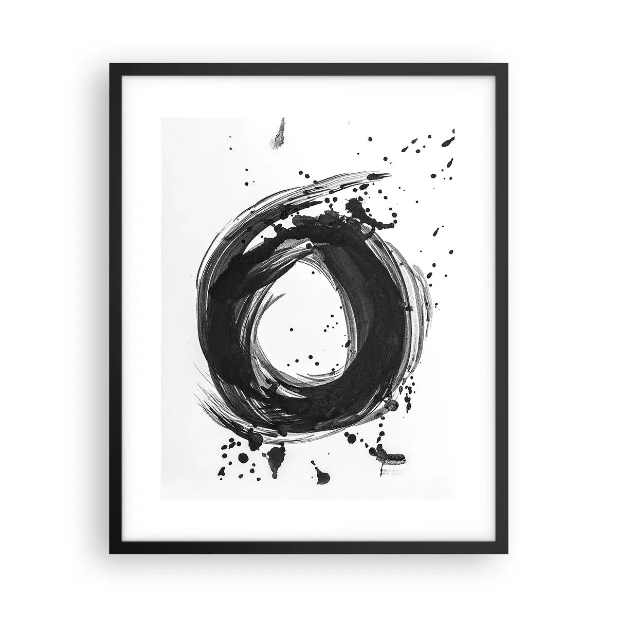 Poster in einem schwarzem Rahmen - Der Wirbel der Schöpfung - 40x50 cm