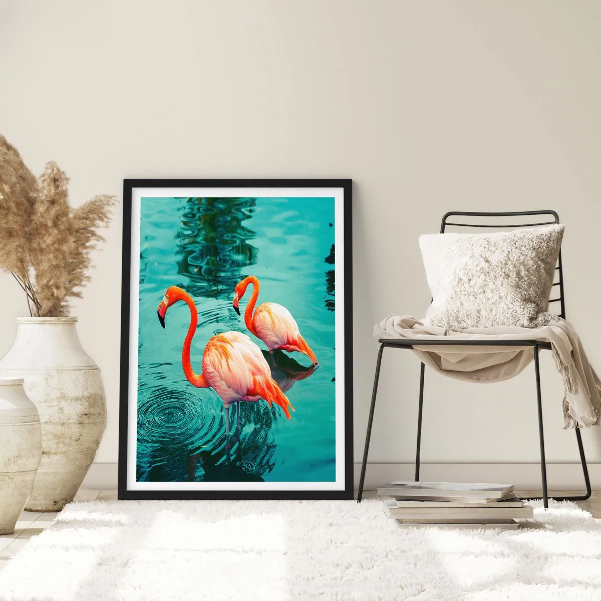 Poster in einem schwarzem Rahmen - Wir sind jetzt in Mode - 30x40 cm