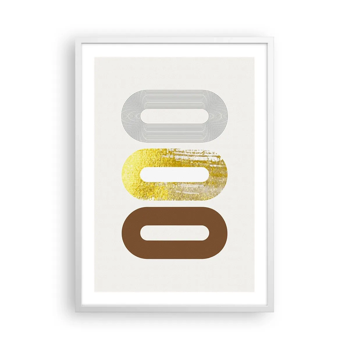 Poster in einem weißen Rahmen - Oooh! - 50x70 cm