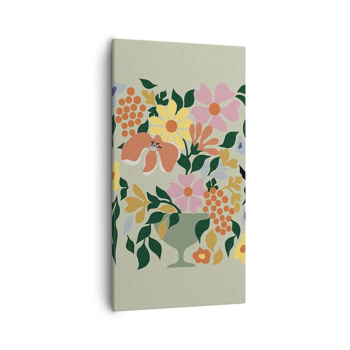 Bild auf Leinwand - Leinwandbild - Strauß voller Leben - 55x100 cm