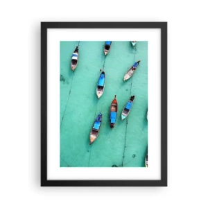 Poster in einem schwarzem Rahmen - In freudiger Erwartung - 30x40 cm