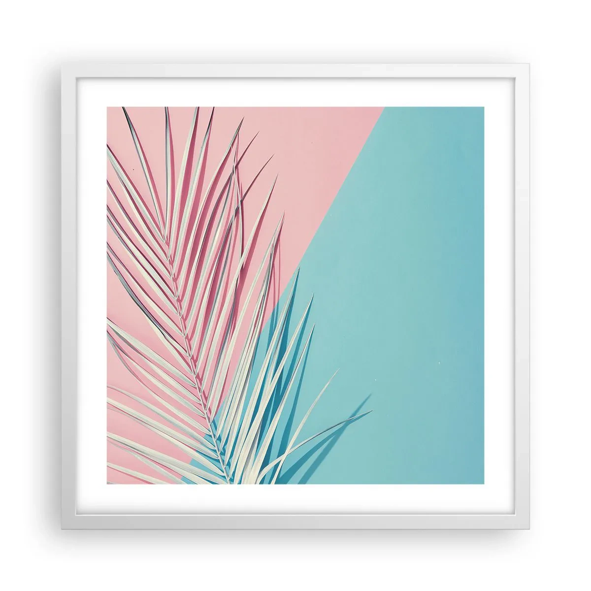 Poster in einem weißen Rahmen - Tropischer Eindruck - 50x50 cm