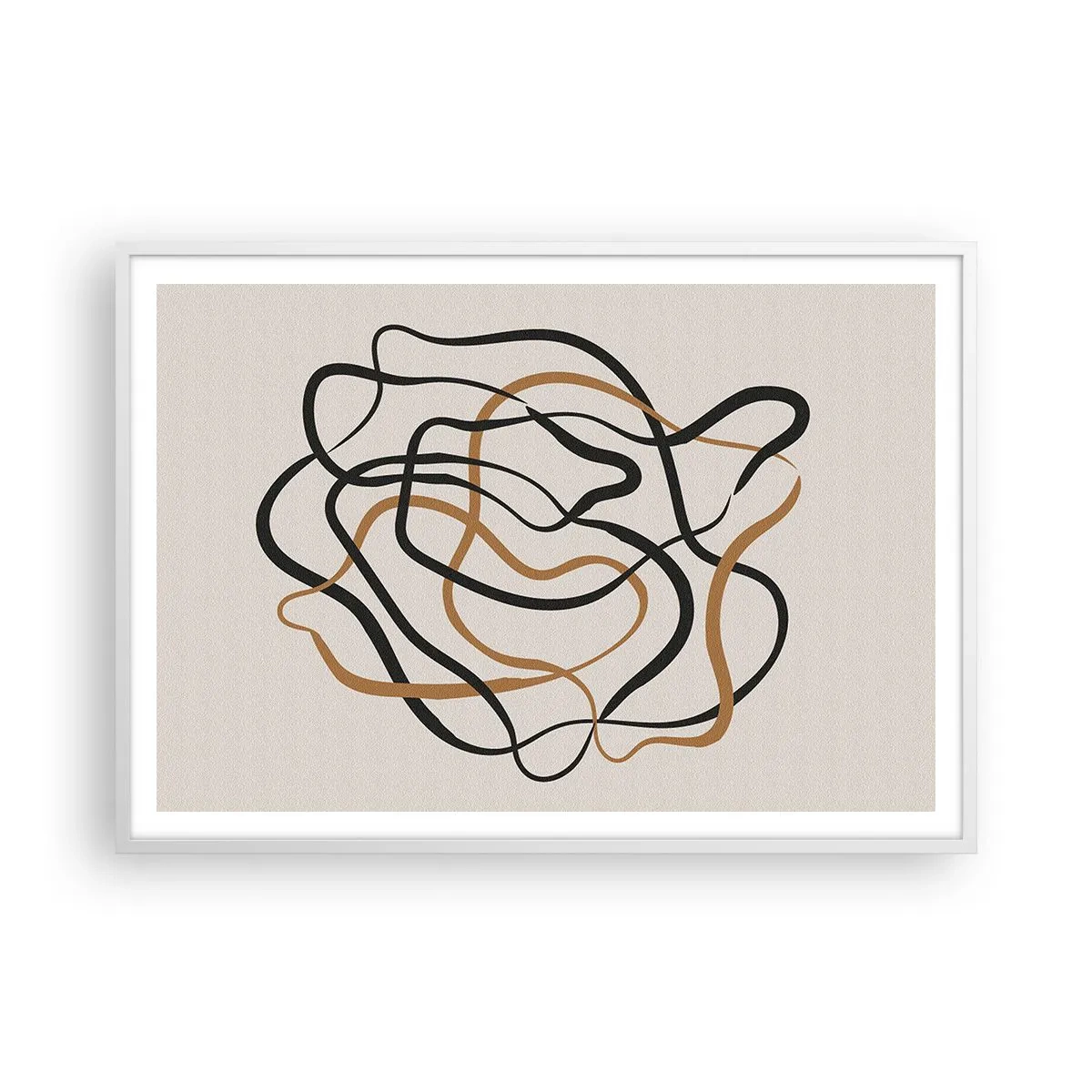 Poster in einem weißen Rahmen - Alles ging schief - 100x70 cm