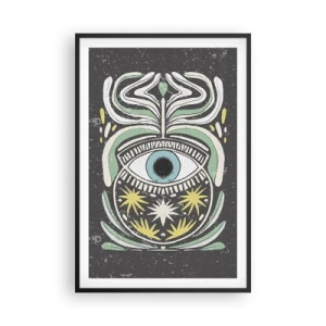 Poster in einem schwarzem Rahmen - Stammesrituale - 61x91 cm