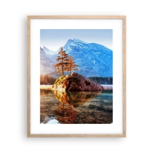 Poster in einem Rahmen aus heller Eiche - Natur in neuem Licht - 40x50 cm