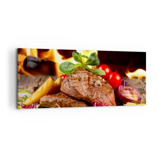 Bild auf Leinwand - Leinwandbild - Von Hitze gezaubert - 100x40 cm