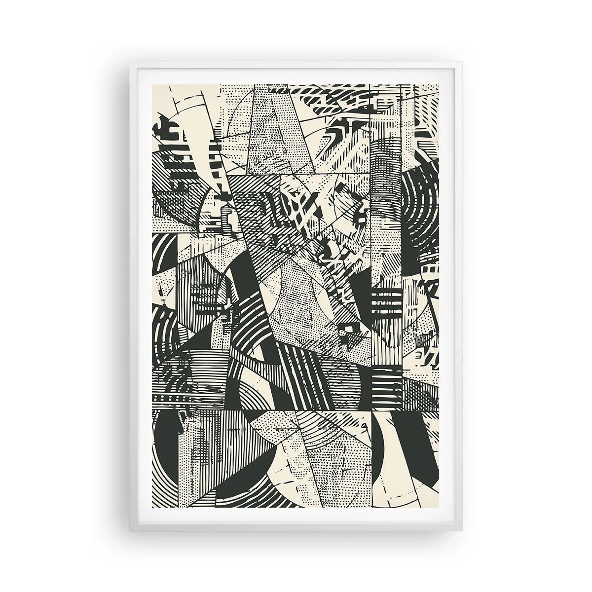 Poster in einem weißen Rahmen - Die Dynamik der Gegenwart - 70x100 cm