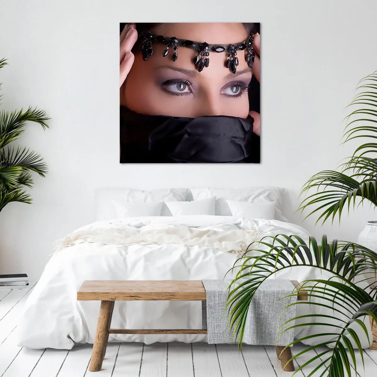 Bild auf Leinwand - Leinwandbild - Orientalisches verführerisches Geheimnis - 50x50 cm