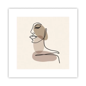 Poster - Sich selbst zugehört - 30x30 cm