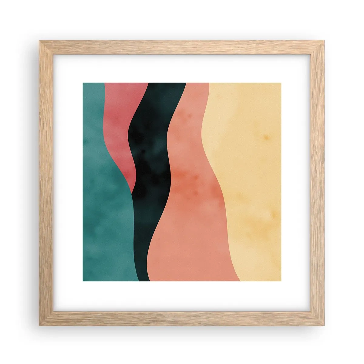 Poster in einem Rahmen aus heller Eiche - Konforme Nichtkonformität - 30x30 cm