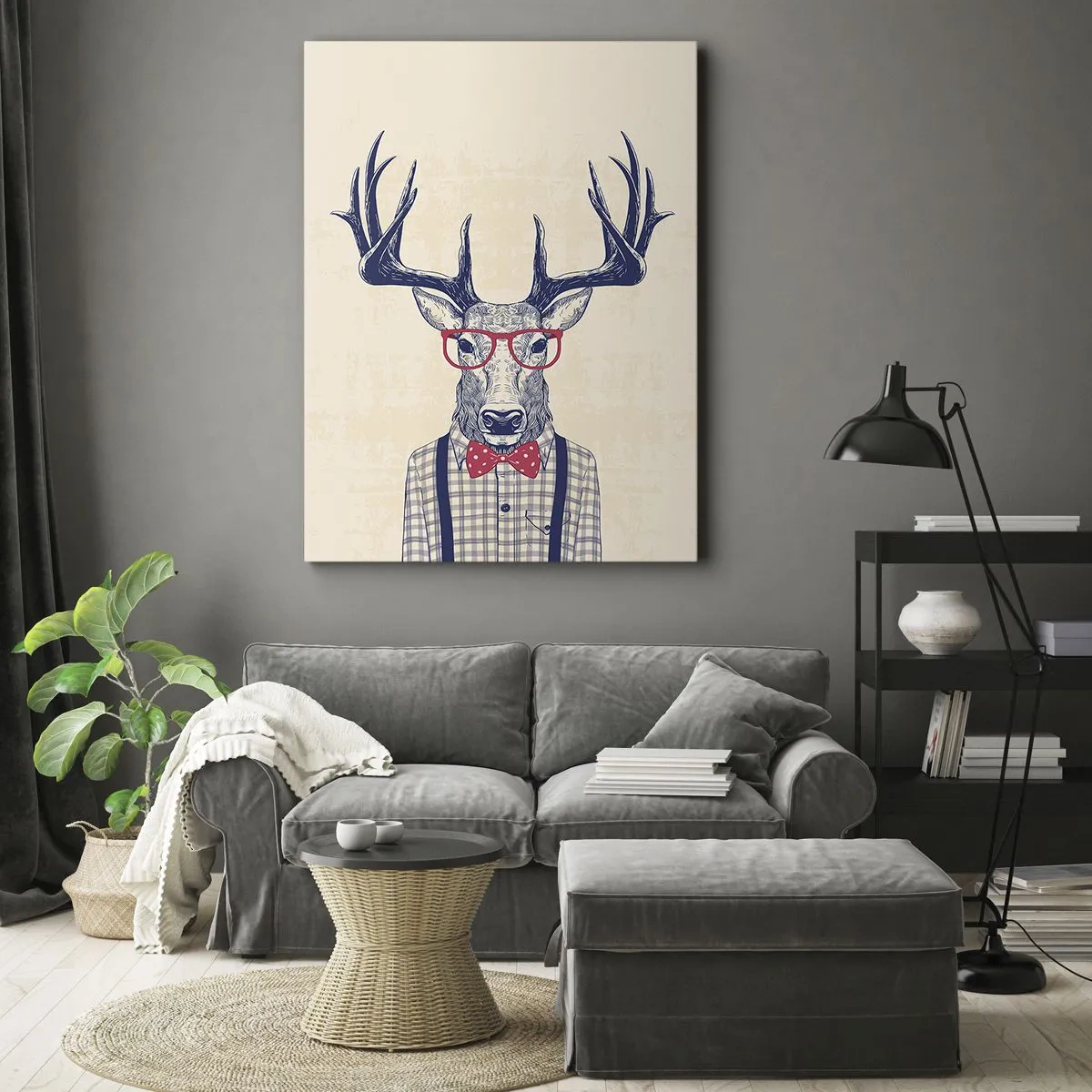 Bild auf Leinwand - Leinwandbild - Eine lustige Extravaganz - 65x120 cm