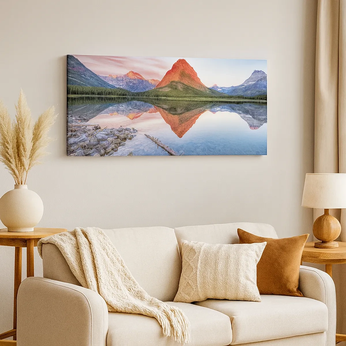 Bild auf Leinwand - Leinwandbild - Hitze und Kälte - 30x30 cm