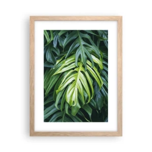 Poster in einem Rahmen aus heller Eiche - Tauchen Sie ein in die Frische - 30x40 cm