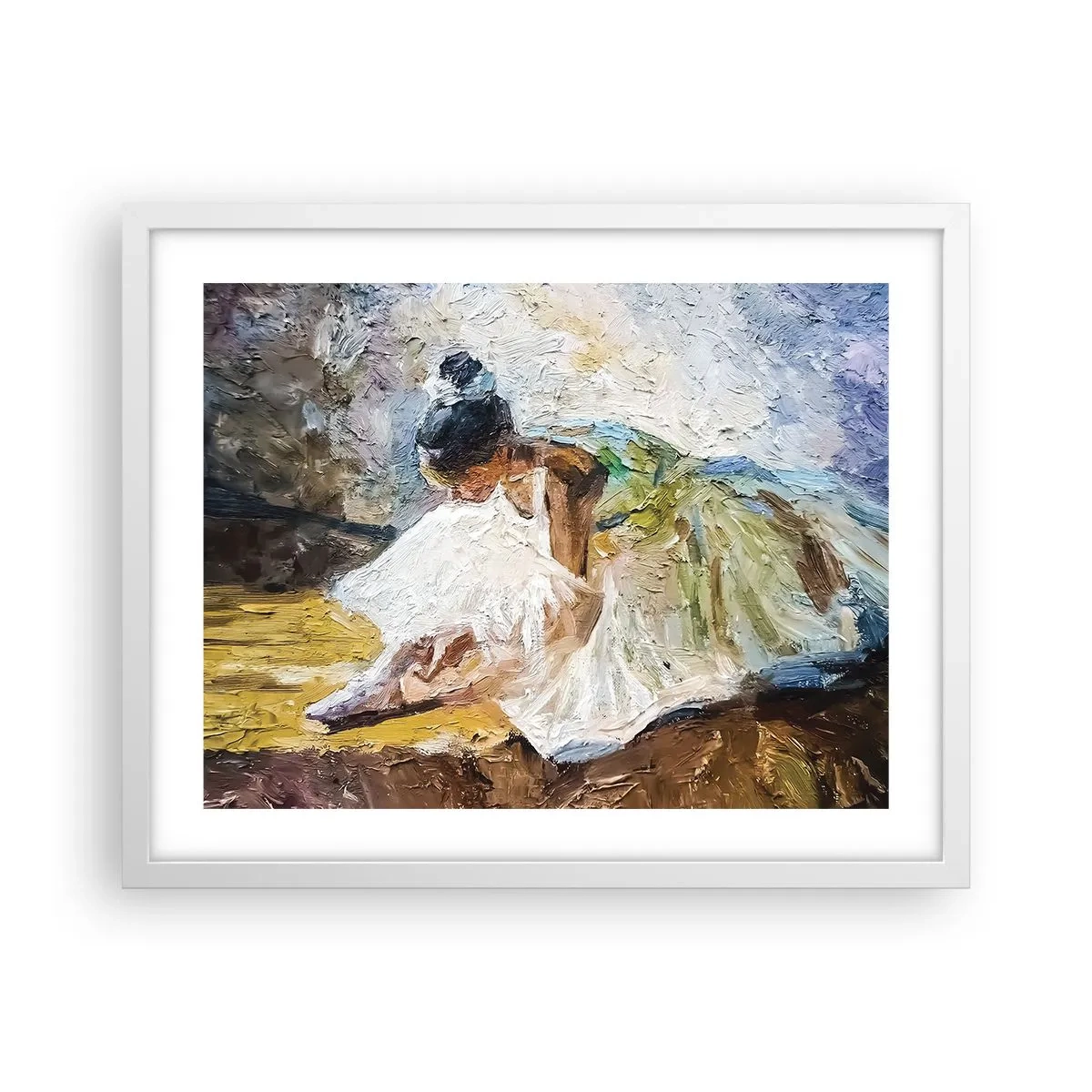 Poster in einem weißen Rahmen - Aus einem Gemälde von Degas - 50x40 cm