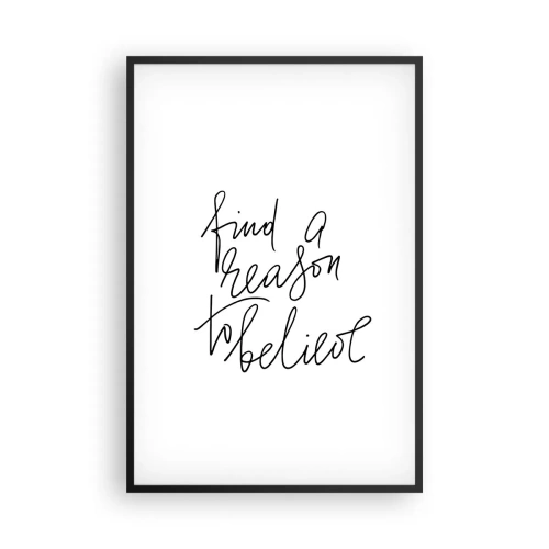 Poster in einem schwarzem Rahmen - Es ist möglich - 61x91 cm