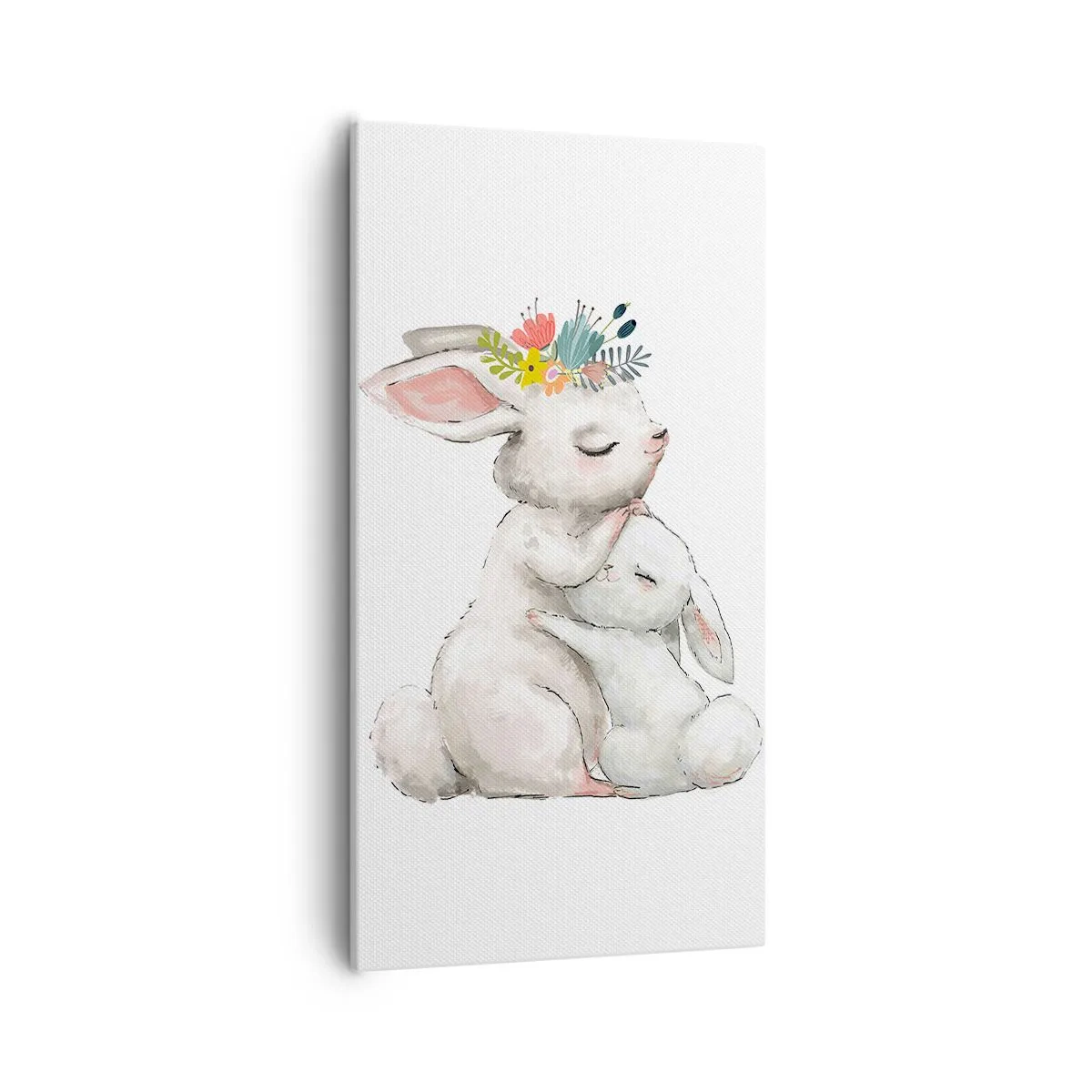 Bild auf Leinwand - Leinwandbild - Bei Mama ist's am schönsten - 55x100 cm