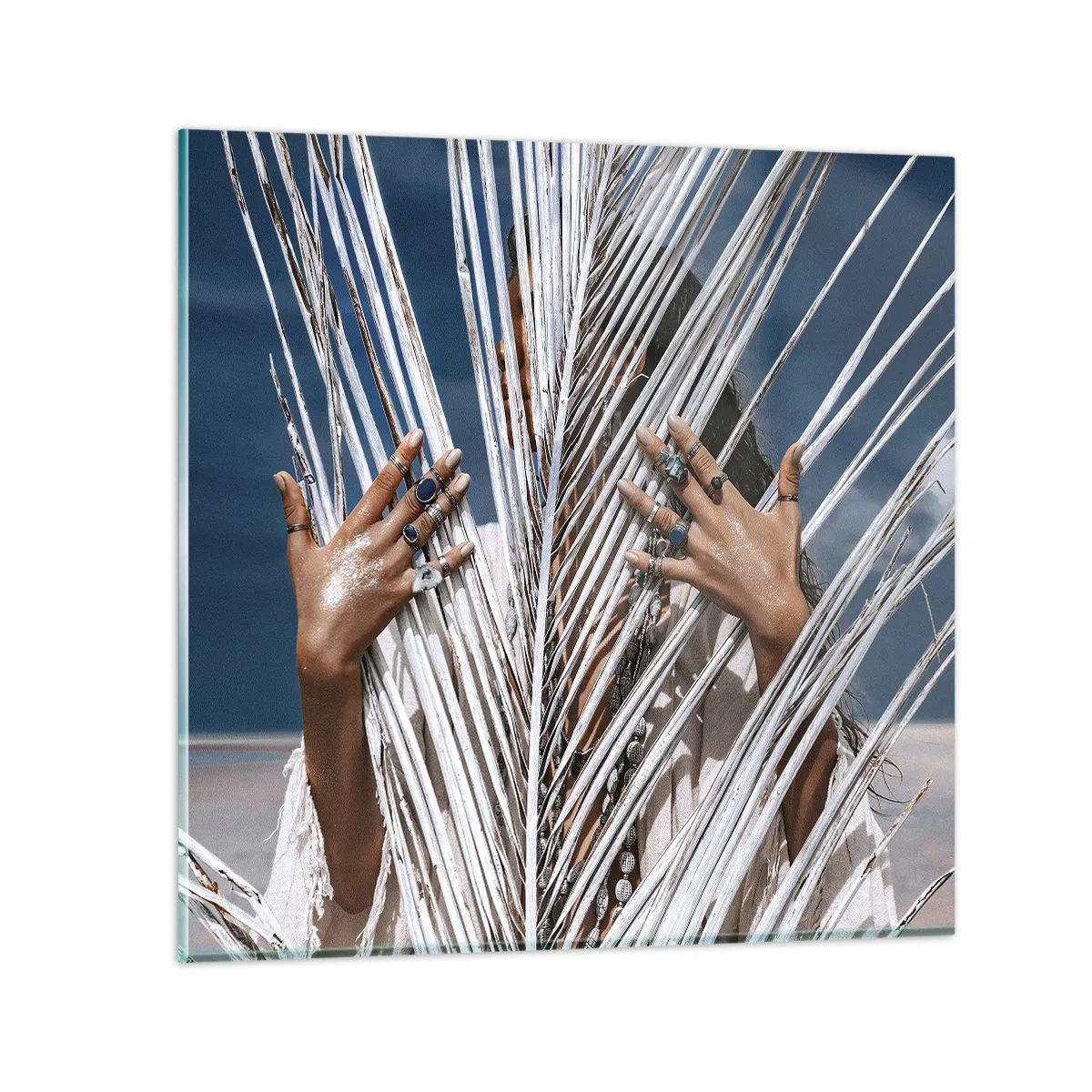 Glasbild - Bild auf glas - Das Mädchen des Schamanen? - 60x60 cm