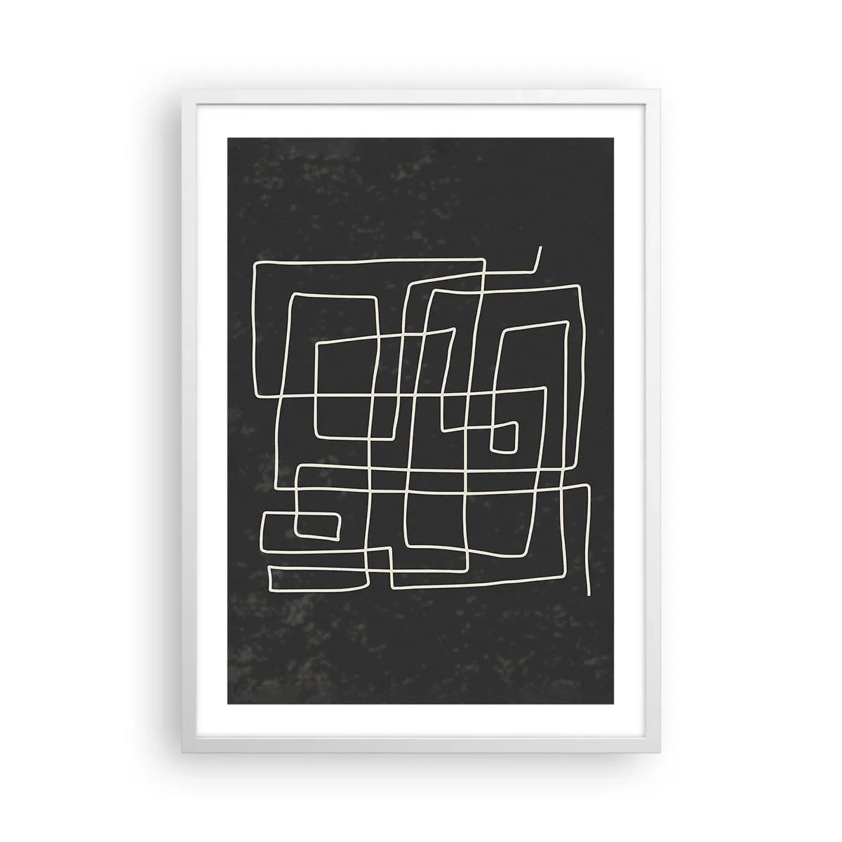 Poster in einem weißen Rahmen - Nicht so einfach - 50x70 cm
