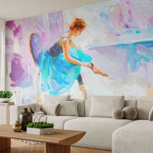 Fototapete Premium Canvas - Unbeschreibliche Anmut, subtiler Charme - Ballerina, Tanzen, Ballett - 150x105 cm