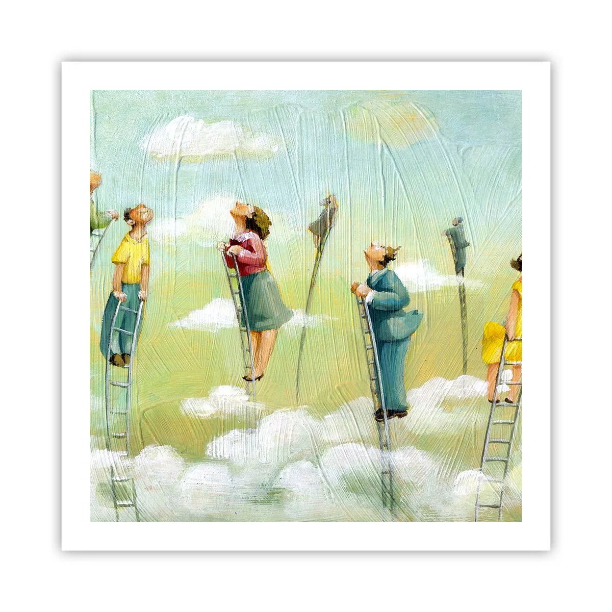 Poster - Hinter deinem Traum - 60x60 cm