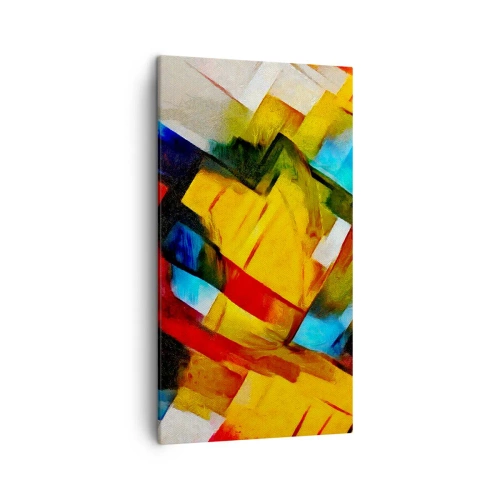 Bild auf Leinwand - Leinwandbild - Ein bunter Interleaver - 45x80 cm