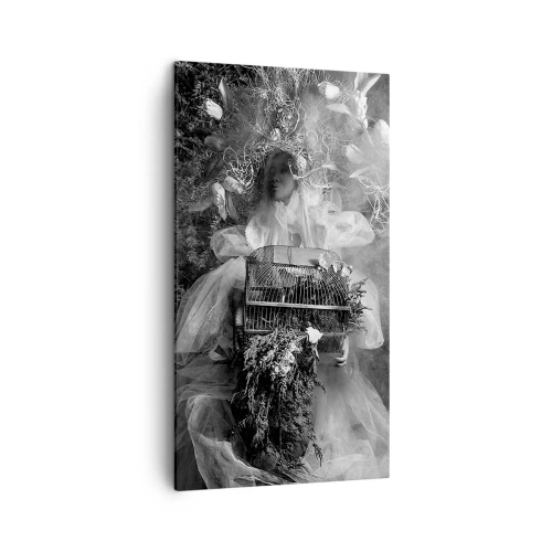 Bild auf Leinwand - Leinwandbild - Mutter selbst - Natur - 45x80 cm