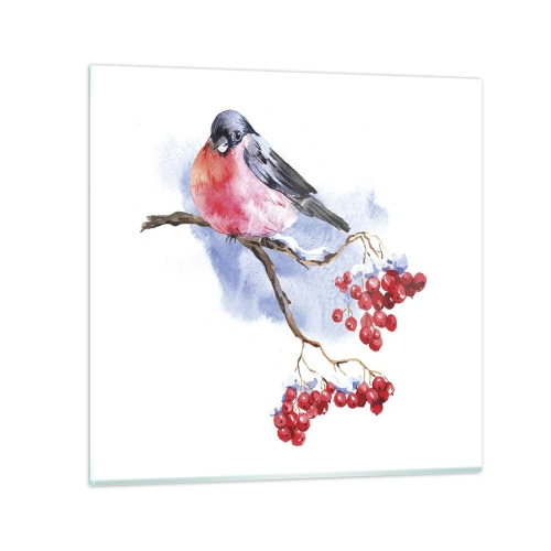 Glasbild - Bild auf glas - Winter in Farbe - 30x30 cm