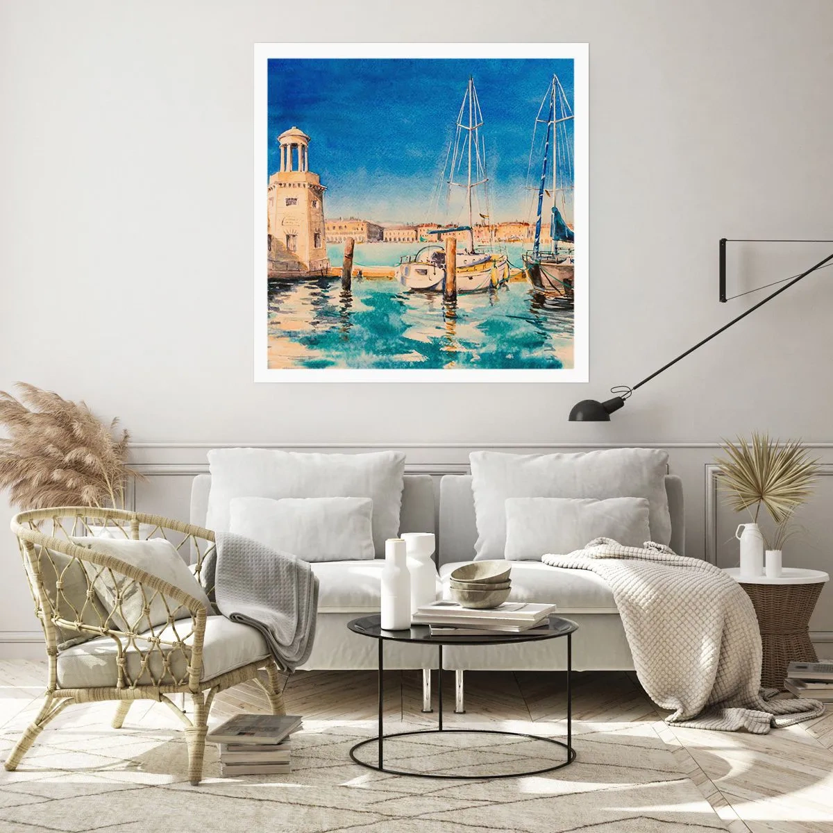Poster - Sonnige Lagune - 30x30 cm