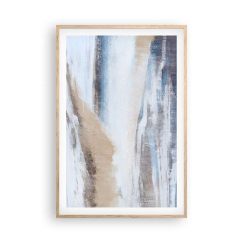 Poster in einem Rahmen aus heller Eiche - Winterkomposition - 61x91 cm