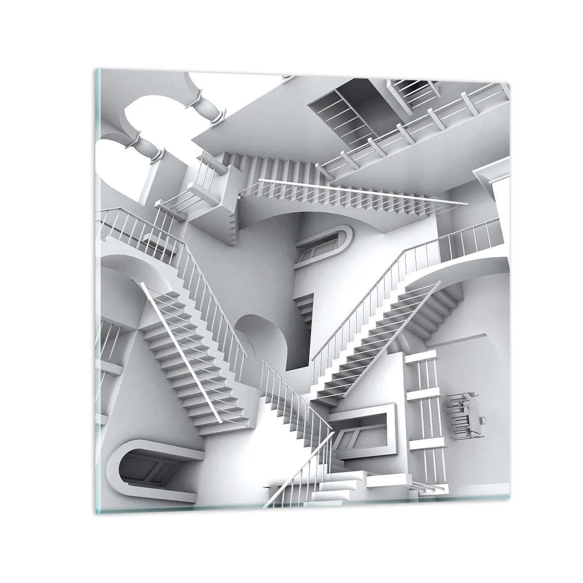 Glasbild - Bild auf glas - Die Paradoxien des Weltraums - 60x60 cm