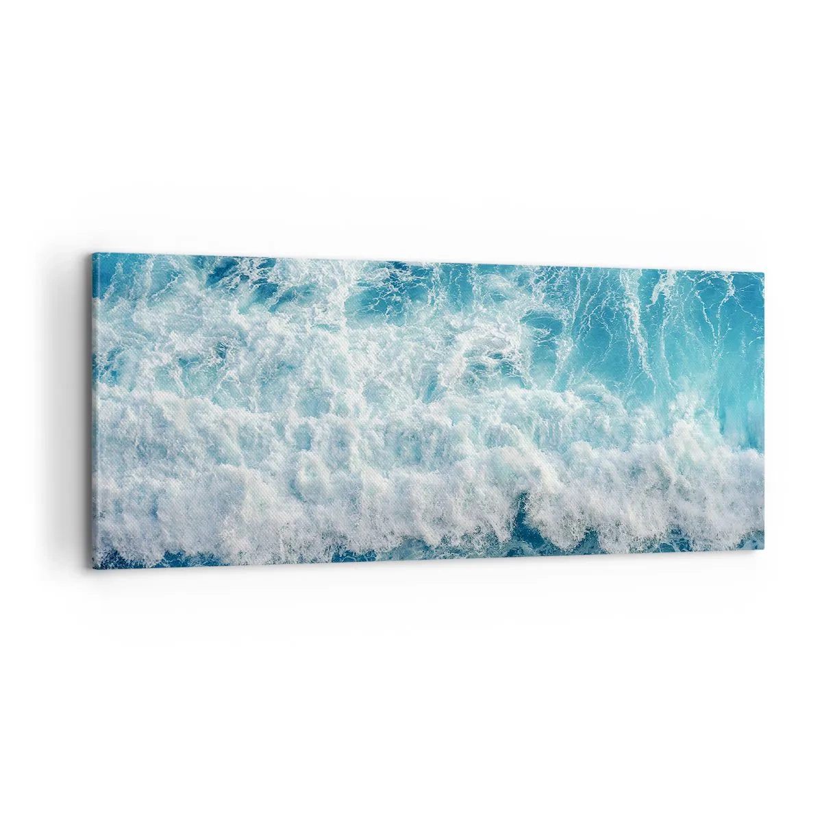 Bild auf Leinwand - Leinwandbild - Freudig und springend - 100x40 cm