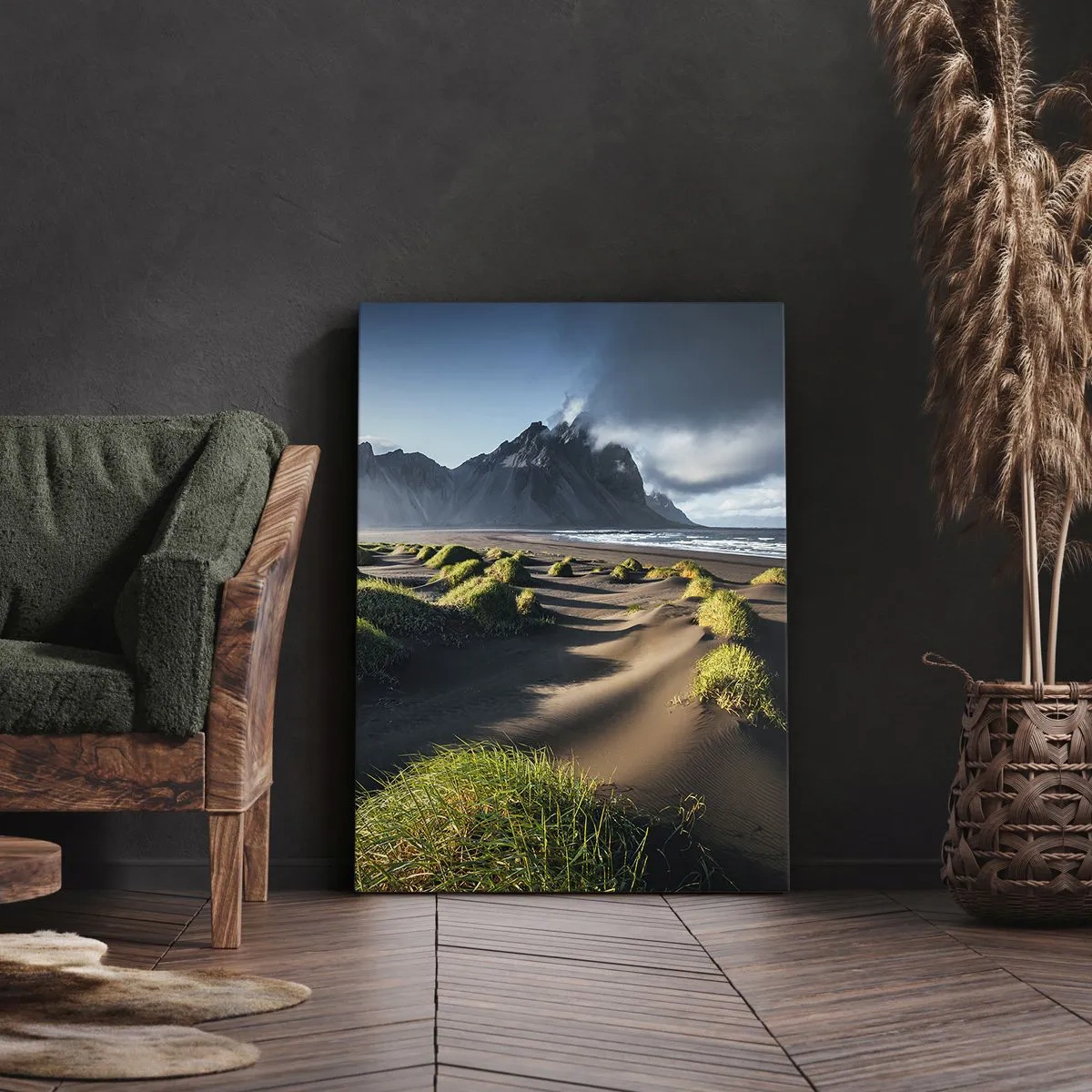 Bild auf Leinwand - Leinwandbild - Harmonie der Elemente - 45x80 cm