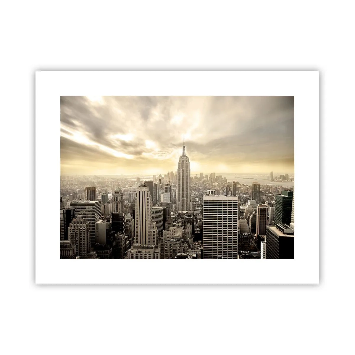 Poster - New York aus Grau - 40x30 cm