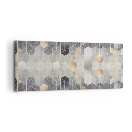 Bild auf Leinwand - Leinwandbild - Diamant-Komposition - 100x40 cm