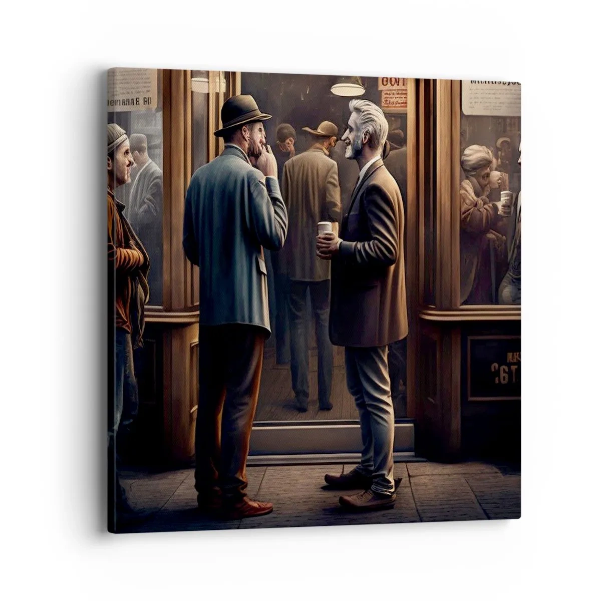 Bild auf Leinwand - Leinwandbild - Gute Zeit des Tages - 40x40 cm