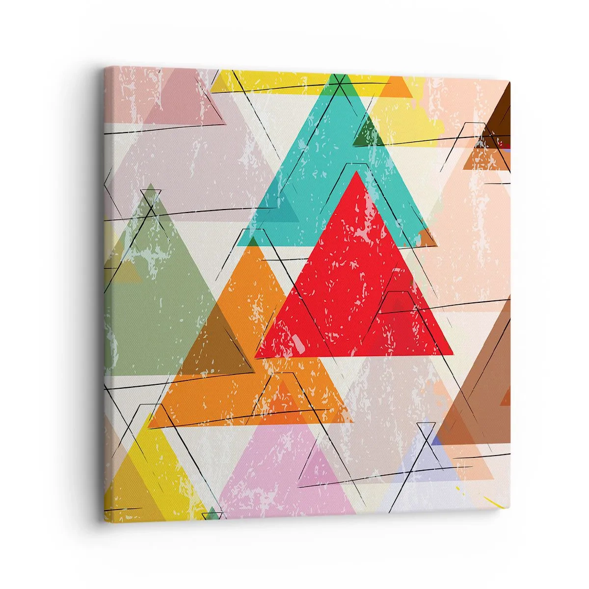 Bild auf Leinwand - Leinwandbild - Drei mal drei - 30x30 cm