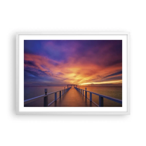 Poster in einem weißen Rahmen - Ohne Ende - 70x50 cm