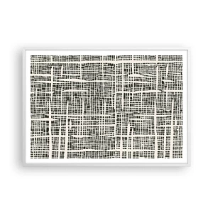 Poster in einem weißen Rahmen - Gewebte Komposition - 100x70 cm