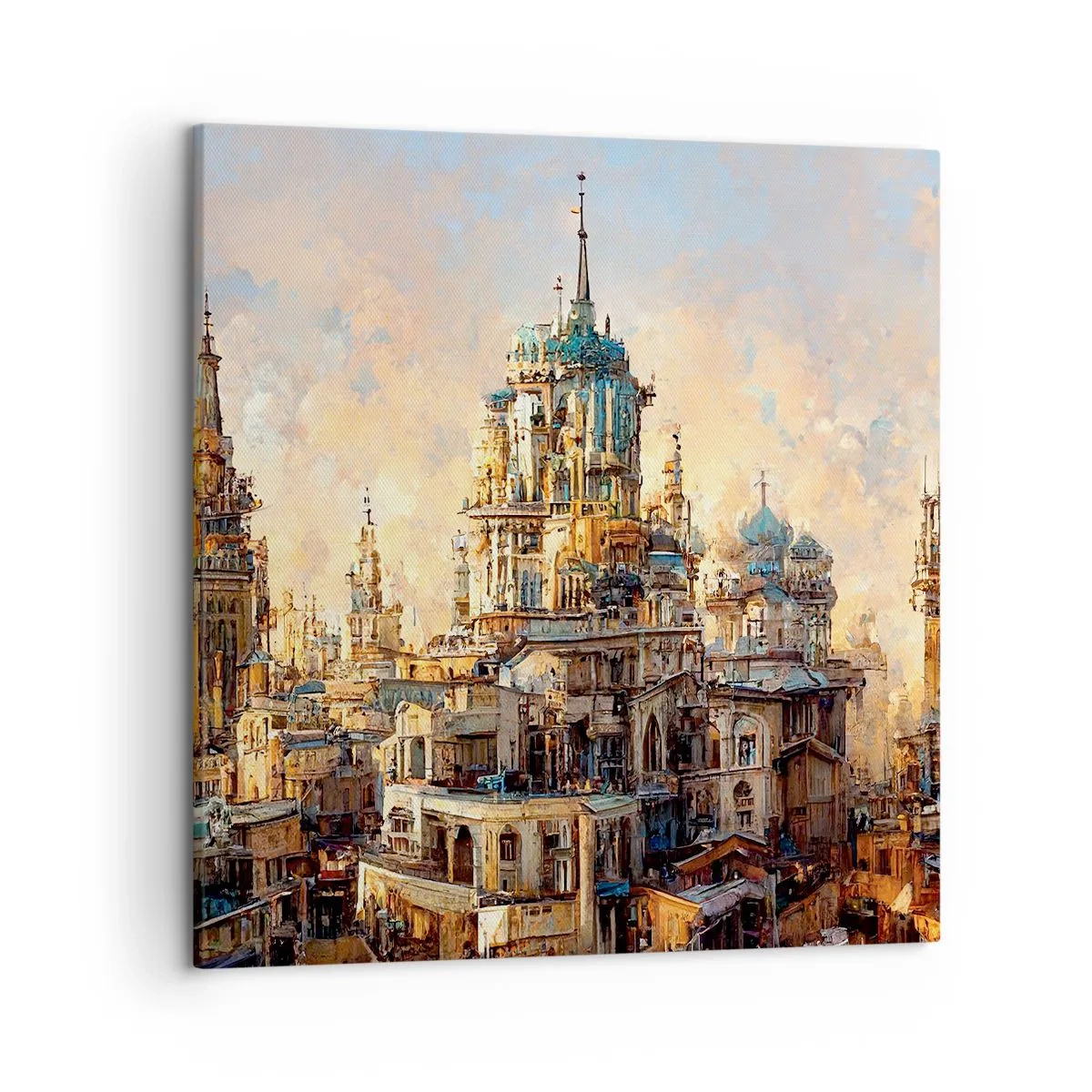 Bild auf Leinwand - Leinwandbild - Stadt der Städte - 50x50 cm