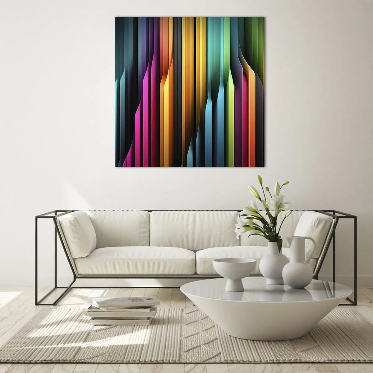 Glasbild - Bild auf glas - Lichtorgan - 70x70 cm