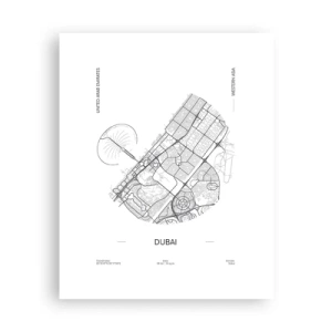 Poster - Anatomie von Dubai - 40x50 cm