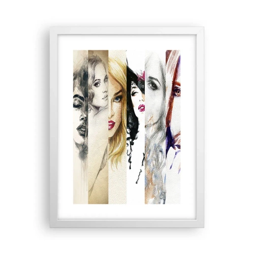 Poster in einem weißen Rahmen - Und es ist immer DU - 30x40 cm