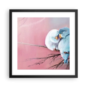 Poster in einem schwarzem Rahmen - Was kann ich hier hinzufügen? ... - 40x40 cm