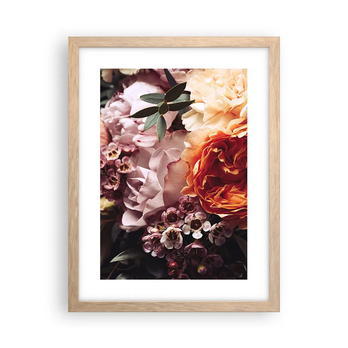 Poster in einem Rahmen aus heller Eiche - Eingehüllt in Schönheit - 30x40 cm