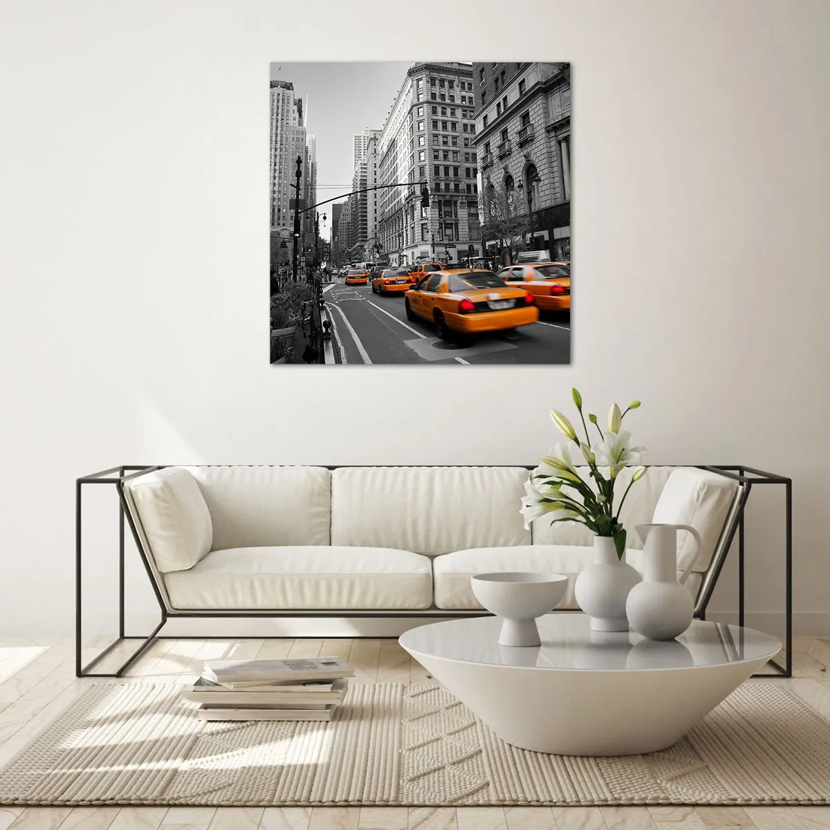 Glasbild - Bild auf glas - Sonnen der Großstadt - 40x40 cm